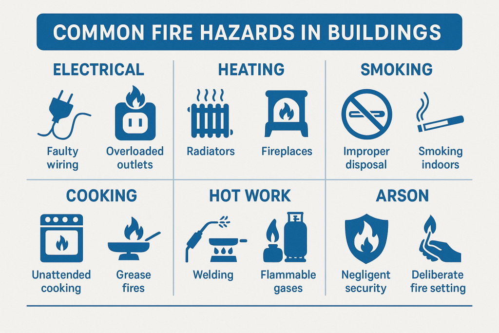 Common fire hazards in building