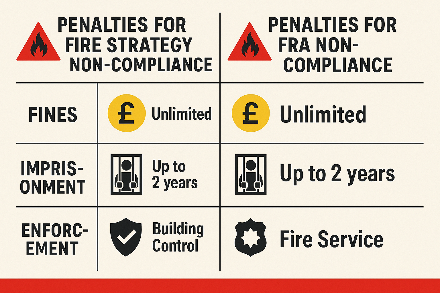 Compliance Penalties Comparison