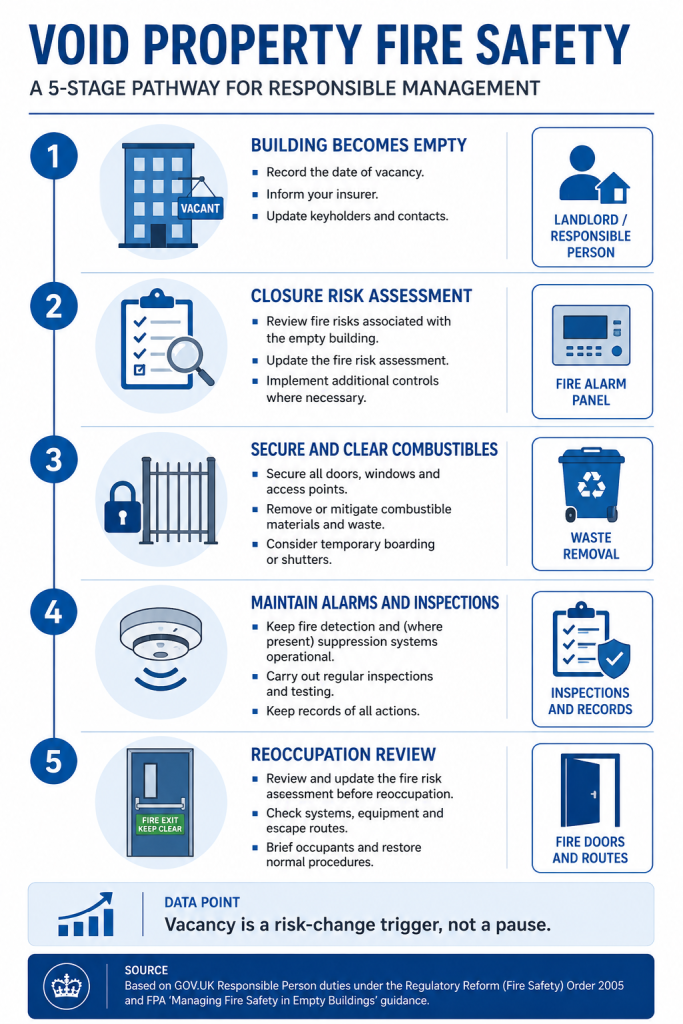 Void Property Fire Safety: Does an Empty Building Need a Fire Risk Assessment? 3 Void property fire safety check